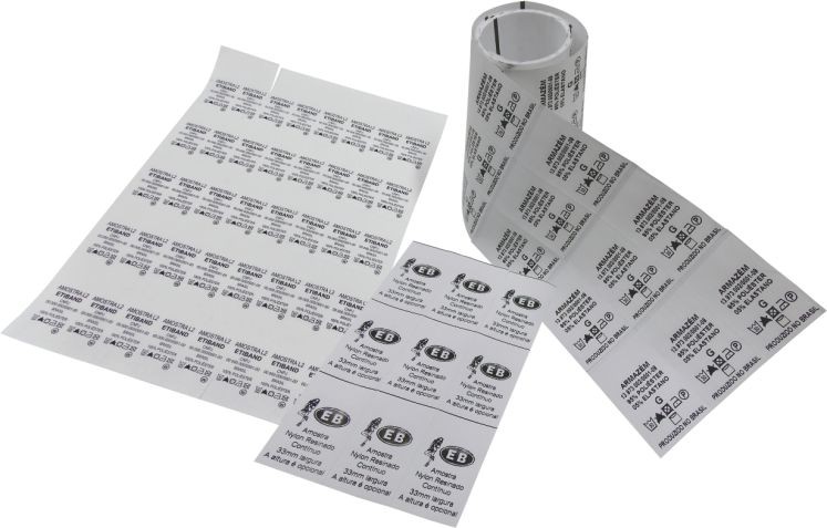 Fabricante de etiquetas de composição nylon